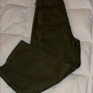 Pilcro Barrel Leg Pants - Olive Green